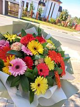 Букет цветов из:  Герберы #REPLACE_PRED# Трошково